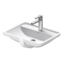 Duravit Starck 3 Einbauwaschtisch 400x525x190mm, Weiß Hochglanz, WonderGliss, mit ... DURAVIT-03024900001 4021534223341 (Abb. 1)