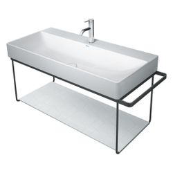 Duravit DuraSquare Metallkonsole 451x1063x400mm, Mattschwarz, unter Waschtisch mit ... DURAVIT-0031044600 4053424418360 (Abb. 1)