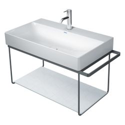 Duravit DuraSquare Metallkonsole 451x865x400mm, Mattschwarz, unter Waschtisch mit H... DURAVIT-0031124600 4053424506395 (Abb. 1)