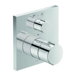 Duravit C.1 Wannenthermostat Unterputz, 2 Verbraucher, Chrom Hochglanz, 20,5l/min... DURAVIT-C15200013010 7612158492380 (Abb. 1)