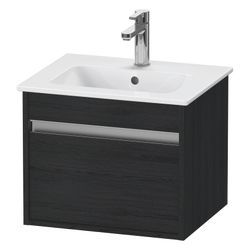 Duravit Ketho Waschtischunterbau wandh. 412x500x410mm Compact Eiche Mattschwarz Gr... DURAVIT-KT640401616 4063382032539 (Abb. 1)