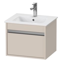 Duravit Ketho Waschtischunterbau wandh. 412x500x410mm, Compact Taupe Matt, Griffle... DURAVIT-KT640409191 4063382032508 (Abb. 1)