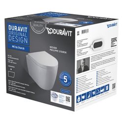 Duravit ME by Starck WC-Set wandhäng., Wand-WC, WC-Sitz Weiß HG, Spülrand rimless, ... DURAVIT-45300900A1 4053424326658 (Abb. 1)