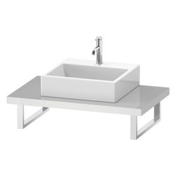 Duravit L-Cube Konsole variabel 550x800-2000x45mm, 1 Ausschnitt/Waschplatz, Eiche ... DURAVIT-LC102C05555 4067116356410 (Abb. 1)