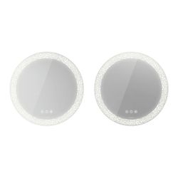 Duravit Happy D.2 Spiegel Wandmontage 55x700x700mm Mattweiß Icon, LED Lichtfel... DURAVIT-HP7487G00000000 4063382264251 (Abb. 1)