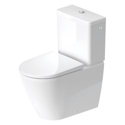 Duravit D-Neo Stand WC für Kombination 650x370x415mm, Weiß Hochglanz, 4/2l, Tiefspü... DURAVIT-2002090000 4063382016065 (Abb. 1)