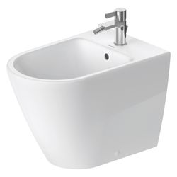 Duravit D-Neo Stand Bidet 580x370x400mm, Weiß Hochglanz, 1 HL, mit Überlauf, Back t... DURAVIT-2295100000 4063382017222 (Abb. 1)