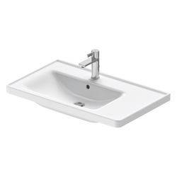 Duravit D-Neo Waschtisch 480x800x165mm, Weiß Hochglanz, Rechteckig, 1 Waschplatz L,... DURAVIT-2369800000 4063382016768 (Abb. 1)