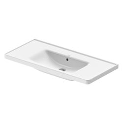 Duravit D-Neo Waschtisch 480x1005x160mm wandhängend, Weiß Hochglanz, Rechteckig, 1 ... DURAVIT-2367100060 4063382016133 (Abb. 1)