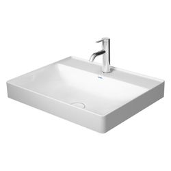 Duravit DuraSquare Aufsatzbecken 600mm, Weiß Hochglanz, DuraCeram, Rechteckig, mit ... DURAVIT-2354600070 4053424151267 (Abb. 1)