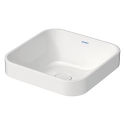 Duravit Happy D.2 Plus Aufsatzbecken 400mm, Weiß Hochglanz, Quadratisch, ohne Überl... DURAVIT-2359400000 4053424689982 (Abb. 1)