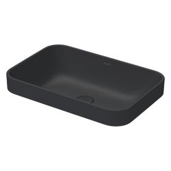 Duravit Happy D.2 Plus Aufsatzbecken 600mm, Anthrazit Matt, WonderGliss, Rechtecki... DURAVIT-23596013001 4053424896809 (Abb. 1)