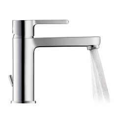 Duravit B.2 Einhebel-Waschtischmischer M, Chrom, 5l/min, Hebelgriff, mit Garnitur... DURAVIT-B21020001010 7612158494353 (Abb. 1)