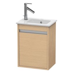Duravit Ketho Waschtischunterbau wandh. 285x400x550mm, R Natur Eiche Matt, Griffle... DURAVIT-KT6417R3030 4063382082794 (Abb. 1)