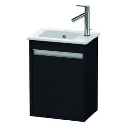 Duravit Ketho Waschtischunterbau wandh. 285x400x550mm L, Eiche Mattschwarz, Griffl... DURAVIT-KT6417L1616 4063382084255 (Abb. 1)