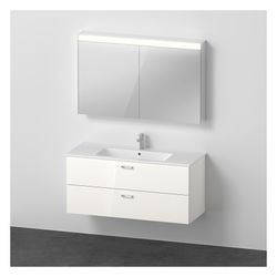 Duravit XBase Möbelwaschtisch, Waschtischunterbau, Spiegelschrank 490x1230x2000mm,... DURAVIT-XB007804545 4053424987675 (Abb. 1)