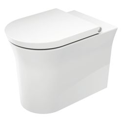 Duravit White Tulip Stand WC 580x370x420mm, Weiß Hochglanz, Back to wall, 4,5l, Tie... DURAVIT-2001090000 4063382012531 (Abb. 1)