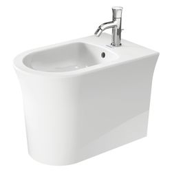 Duravit White Tulip Stand Bidet 580x370x420mm, Weiß Hochglanz, 1 HL, mit ÜL, Back t... DURAVIT-2293100000 4063382012562 (Abb. 1)