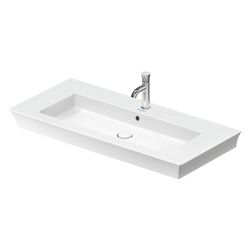 Duravit White Tulip Waschtisch 490x1055x155mm WonderGliss Weiß Hochglanz, Rechteck... DURAVIT-23631000001 4053424980034 (Abb. 1)