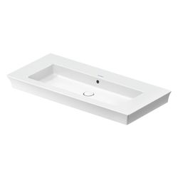 Duravit White Tulip Waschtisch 490x1055x155mm, WonderGliss, Weiß Hochglanz, Rechte... DURAVIT-23631000601 4053424980072 (Abb. 1)
