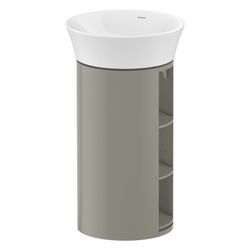 Duravit White Tulip Waschtischunterbau bodenstehend 410x410x750mm, Steingrau Seide... DURAVIT-WT423909292 4063382115324 (Abb. 1)