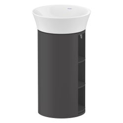 Duravit White Tulip Waschtischunterbau bodenstehend 410x410x750mm, Graphit Hochgla... DURAVIT-WT42390H1H1 4063382115232 (Abb. 1)