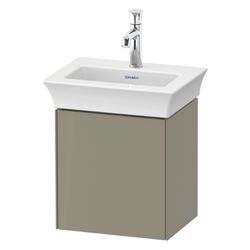 Duravit White Tulip Waschtischunterbau wandhäng. 298x384x410mm L, Steingrau Hochgl... DURAVIT-WT4240LH2H2 4063382111647 (Abb. 1)