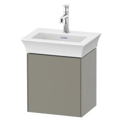 Duravit White Tulip Waschtischunterbau wandhäng. 298x384x410mm L, Steingrau Seiden... DURAVIT-WT4240L9292 4063382111722 (Abb. 1)