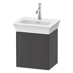 Duravit White Tulip Waschtischunterbau wandhäng. 298x384x410mm L, Graphit Hochglan... DURAVIT-WT4240LH1H1 4063382111630 (Abb. 1)