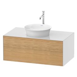 Duravit White Tulip Konsolenwaschtischunterbau wh 550x1000x408mm M mit KSP Eiche N... DURAVIT-WT49760H585 4063382116017 (Abb. 1)