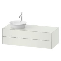 Duravit White Tulip Konsolenwaschtischunterbau wandhäng. 550x1300x408mm L/M mit KS... DURAVIT-WT4987L3636 4063382117717 (Abb. 1)