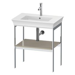 Duravit White Tulip Metallkonsole 450x684x760mm, Taupe Seidenmatt, 1 Ablagefläche,... DURAVIT-WT454006060 4063382125934 (Abb. 1)