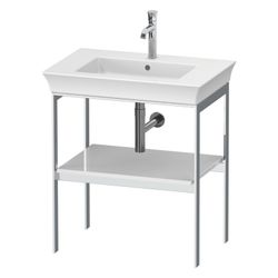 Duravit White Tulip Metallkonsole 450x684x760mm, Weiß Hochglanz, 1 Ablagefläche, I... DURAVIT-WT454008585 4063382125941 (Abb. 1)