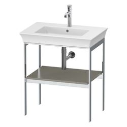 Duravit White Tulip Metallkonsole 450x684x760mm, Steingrau Seidenmatt, 1 Ablageflä... DURAVIT-WT454009292 4063382125958 (Abb. 1)