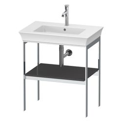 Duravit White Tulip Metallkonsole 450x684x760mm, Graphit Hochglanz, 1 Ablagefläche... DURAVIT-WT45400H1H1 4063382125866 (Abb. 1)