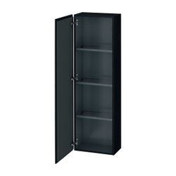 Duravit L-Cube Halbhochschrank Dekor 243x400x1320mm Eiche Mattschwarz, 1 Tür L, 3 ... DURAVIT-LC1168L1616 4063382092007 (Abb. 1)