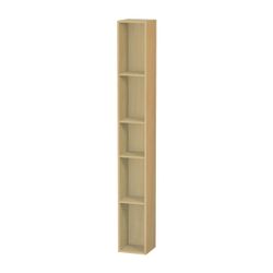 Duravit L-Cube Regalelement Wandmontage 180x180x1400mm, Natur Eiche, 5 oF, mit Bef... DURAVIT-LC120603030 4063382089502 (Abb. 1)