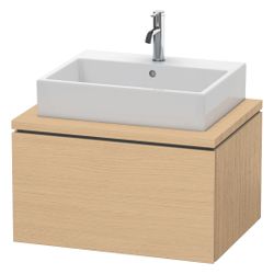 Duravit L-Cube Konsolenwaschtischunterbau wandh. 547x720x400mm ohne KSP Natur Eich... DURAVIT-LC581103030 4063382089625 (Abb. 1)