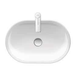 Duravit D-Neo Aufsatzbecken 600mm, Weiß Hochglanz, HalbOval, ohne Überlauf und HLB... DURAVIT-2372600070 4063382136022 (Abb. 1)