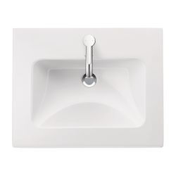 Duravit ME by Starck Waschtisch 430x530x180mm, Weiß Hochglanz, Rechteckig, 1 Waschp... DURAVIT-2336530000 4063382002075 (Abb. 1)
