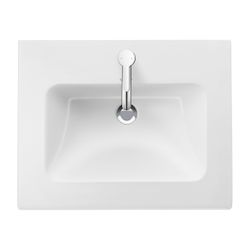 Duravit ME by Starck Waschtisch 430x530x180mm, Weiß Hochglanz, Rechteckig, 1 Waschp... DURAVIT-2336530000 4063382002075 (Abb. 1)