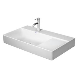 Duravit DuraSquare Waschtisch 470x800x145mm, WonderGliss, Weiß Hochglanz, Rechteck... DURAVIT-23488000411 4053424611501 (Abb. 1)