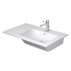 Duravit ME by Starck Waschtisch 490x830x180mm, WonderGliss, Weiß Hochglanz, Rechte... DURAVIT-23468300001 4053424506180 (Abb. 1)