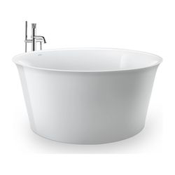 Duravit White Tulip Einhebel-Wannenmischer bodenstehend, Chrom HG, Ausl. 200mm, C... DURAVIT-WT5250000010 4063382162939 (Abb. 1)
