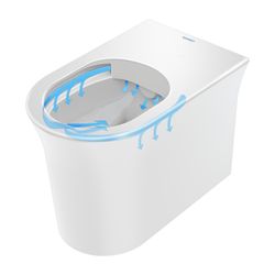 Duravit White Tulip Stand WC 580x370x420mm, Weiß Hochglanz, HygieneGlaze, Back to w... DURAVIT-2001092000 4063382012555 (Abb. 1)
