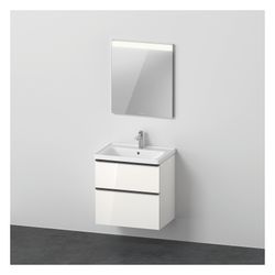 Duravit D-Neo Möbelwaschtisch, Waschtischunterbau, Spiegel eckig 480x650x2000mm, 1... DURAVIT-DE011202222 4063382162854 (Abb. 1)