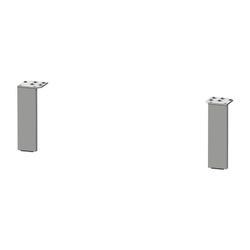 Duravit Universal Sockelfuß 10x44x152mm, Aluminium Matt, für Serie L-Cube, C-bonde... DURAVIT-UV999100000 4053424030982 (Abb. 1)