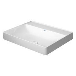 Duravit DuraSquare Aufsatzbecken 600mm, Weiß Hochglanz, DuraCeram, Rechteckig, mit ... DURAVIT-2354600070 4053424151267 (Abb. 1)