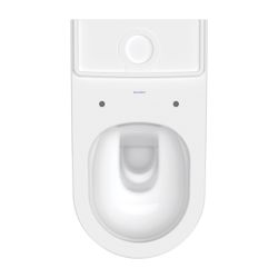 Duravit D-Neo Stand WC für Kombination 650x370x415mm, Weiß Hochglanz, 4/2l, Tiefspü... DURAVIT-2002090000 4063382016065 (Abb. 1)
