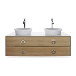 Duravit White Tulip Konsolenwaschtischunterbau wh 550x1300x408mm B/M mit KSP Eiche... DURAVIT-WT4993BH585 4063382121424 (Abb. 1)